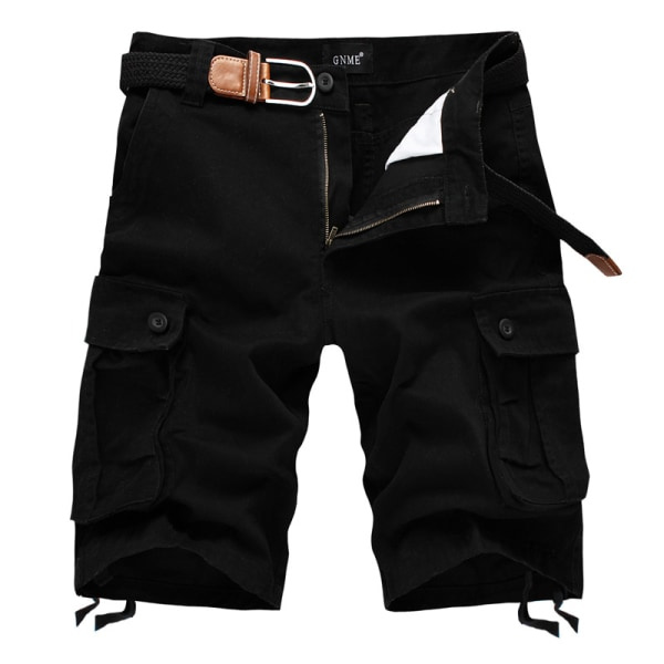 IC Herre Bomuldstwill Cargo Shorts Klassisk Afslappet Pasform Korte Bukser med Flere Lommer Casual Militær Udendørs Løse Shorts