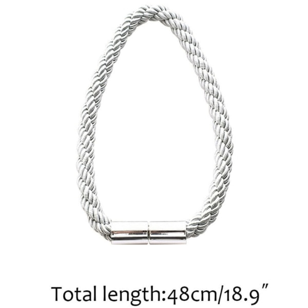 IC 4x Magnetiske Gardinholdere Minimalistiske (Grå)