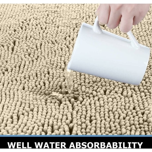 IC Absorberende badeværelsesmåtte (50*80 cm kamel)