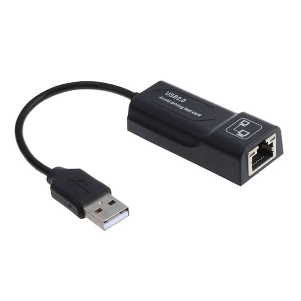 USB Ethernet-adapter USB 2.0 nätverkskort till RJ45 Lan 100Mbps