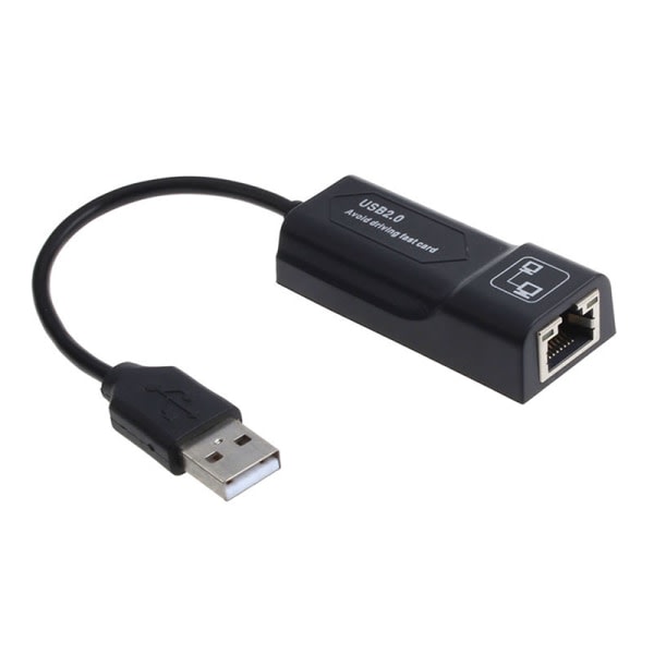 USB Ethernet-sovitin USB 2.0 verkkokort RJ45 Lan 100Mbps