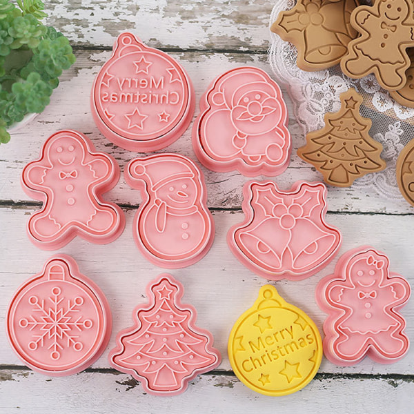 IC 8ST Jul Cookie ter Set Julbakning Snöflinga Biscui