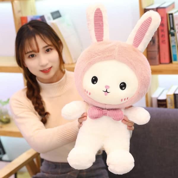 IC Bunny Plysch Fylld Djurkudde (Rosa, 40 cm)