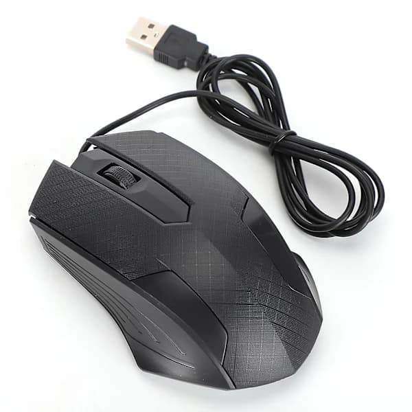 Professionel Sort Kablet Mus Til Kontorcomputer - 2400dpi Høj Præcision Og Ergonomisk Design (Q57)