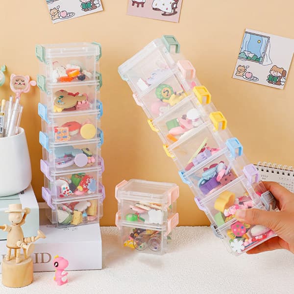 IC Creative Oppbevaringsboks Mini e Desktop Oppbevaringsboks Hjem Oppbevaring Ac Grønn