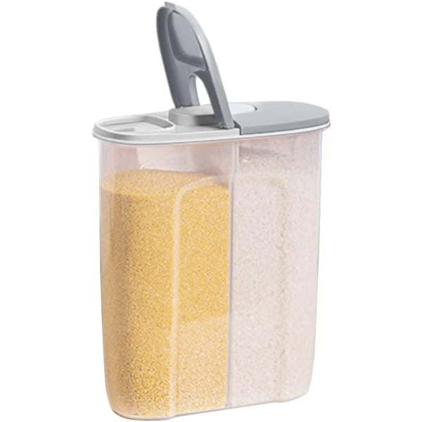 IC Opbevaringsbeholdere, Opbevaringsbeholdere med låg, 2500ml, Køkken Grå