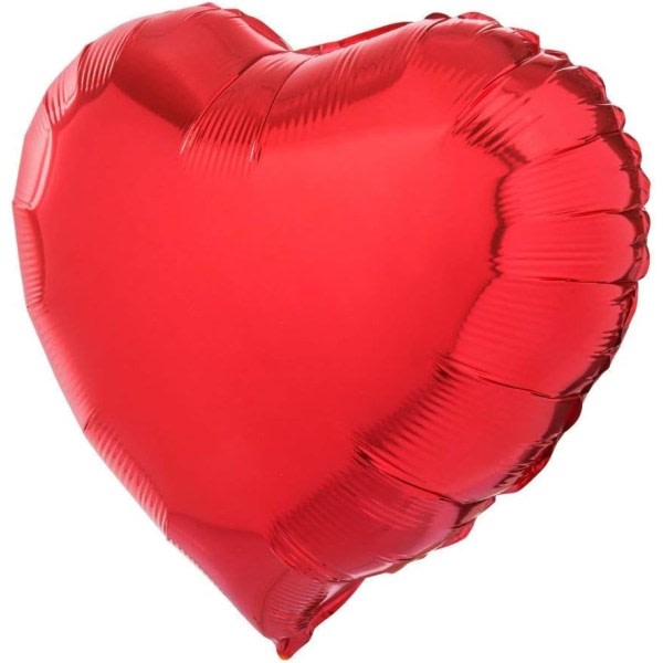 IC Röd hjärtfolieballong, 20 st 18 tums röda ballonger, hjärta heliumballonger, bröllopsfolieballong, folieballong, hjärtballonger (rød)