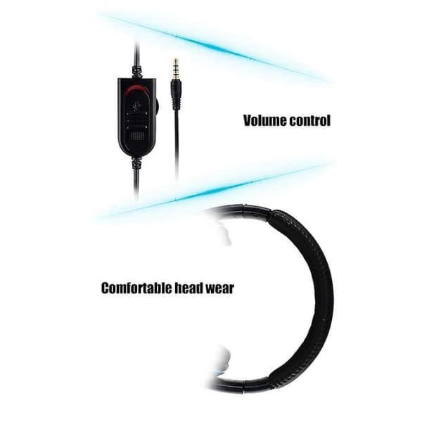 3,5 mm kabelforbundne spill- og mikrofonhodetelefoner for Xbox One og PS4