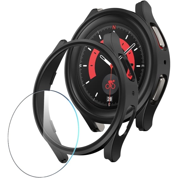 Skärmskydd kompatibel med Galaxy Watch 5 Pro, 【4+2Pack】 HD IC
