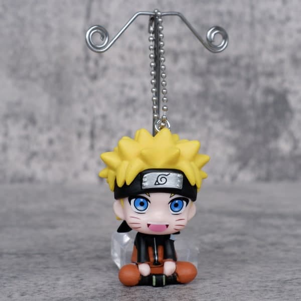 IC 6,5 cm Anime Figur Naruto e Toys Q Figurals Nyckelring Action Fig