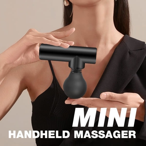 Mini massagepistol - bärbar USB laddning, 8 hastigheter supertyst, M