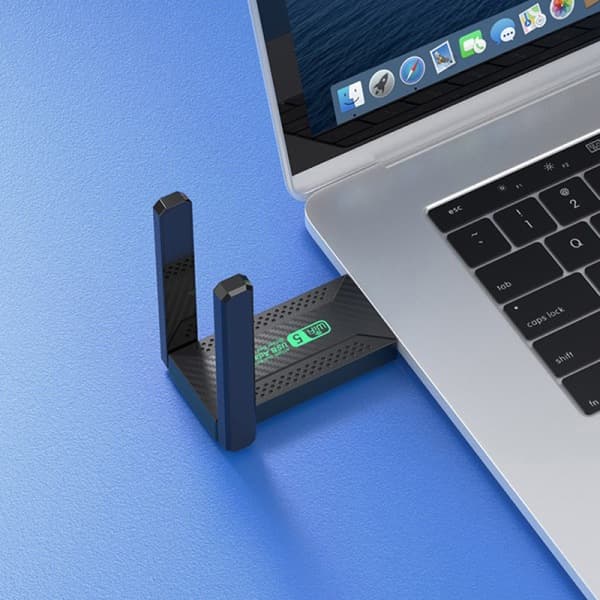 Wifi-sovitin Dual Band 2,4GHz 5GHz Wifi USB 1200Mbps langaton