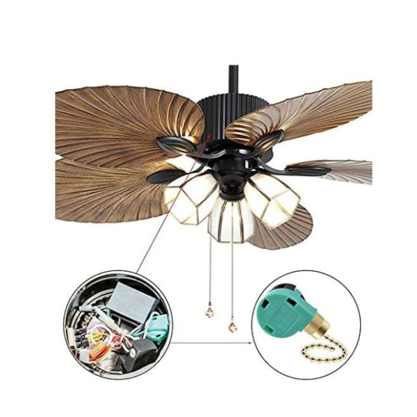 IC Byte af loftsventilatorhastighedsstyringer til loftsventilator, væglamper, skabsbelysning ZE-268S6 (3 stk)