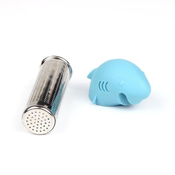 IC Silikon teinfuser i rustfritt stål 304 tebrygger apparat kreativ hai form teinfuser