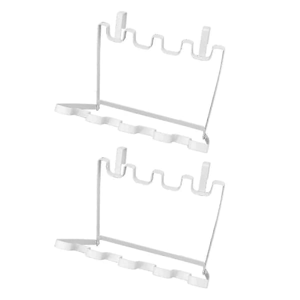 Hanging Trash Bag Holder 2 Pcs Foldable Iron Rack for Sink, Kitchen Cabinet, Cabinet Door