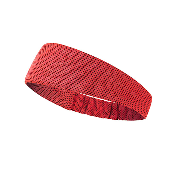 Nytt sommer fitness kult sports pannebånd utendørs sports elastisk pannebånd tofarget pannebånd Red