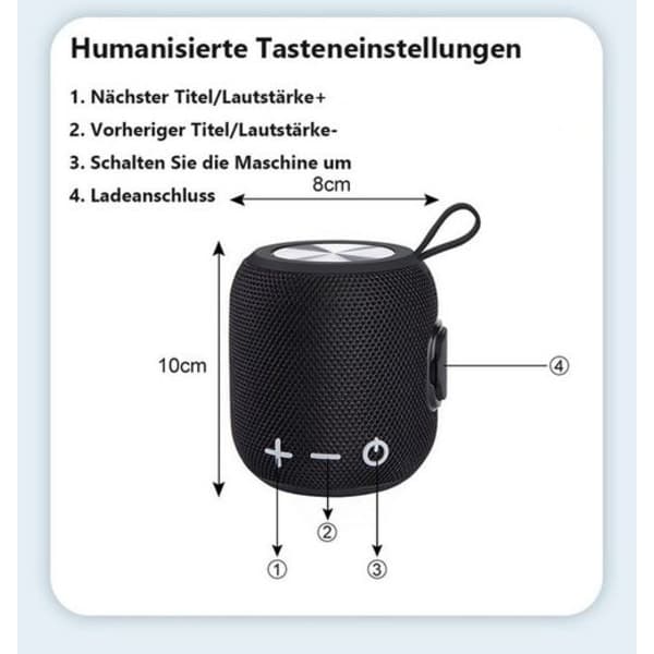 IC NOE Bluetooth højttaler, bærbar højttaler