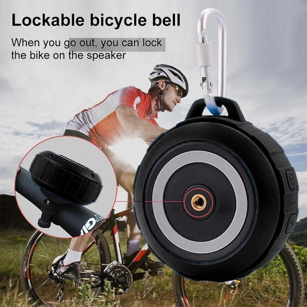 IC Mini Bærbar Mobiltelefonkort Subwoofer - Sort