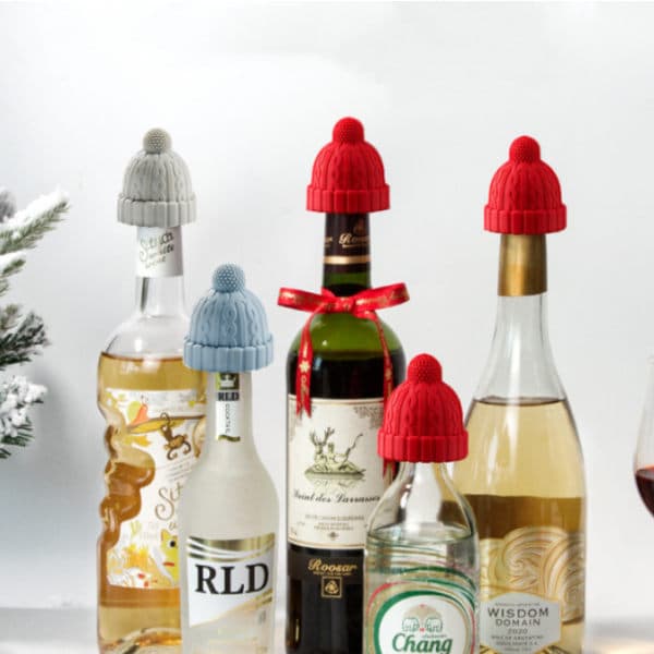 2-pack Julhatt Silikon Vinflaska Propp Vinpropp Se