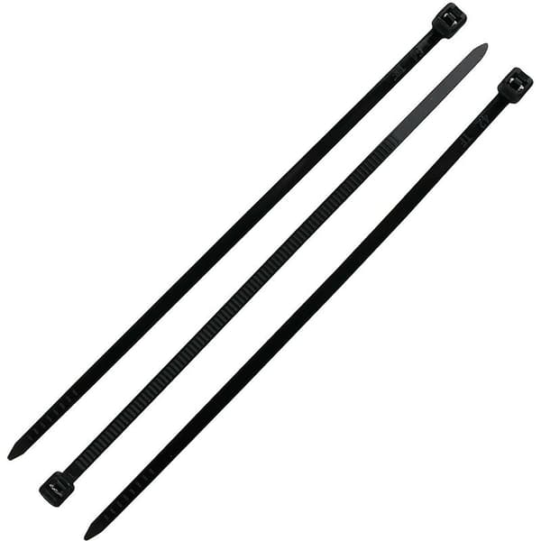 Kabelbindere 200 x 2,5 mm, Kabelbindere, Rilsan Nylon Kabelbindere, Kabelbindere 200 mm, Sort, Pakke med 1000 stk.