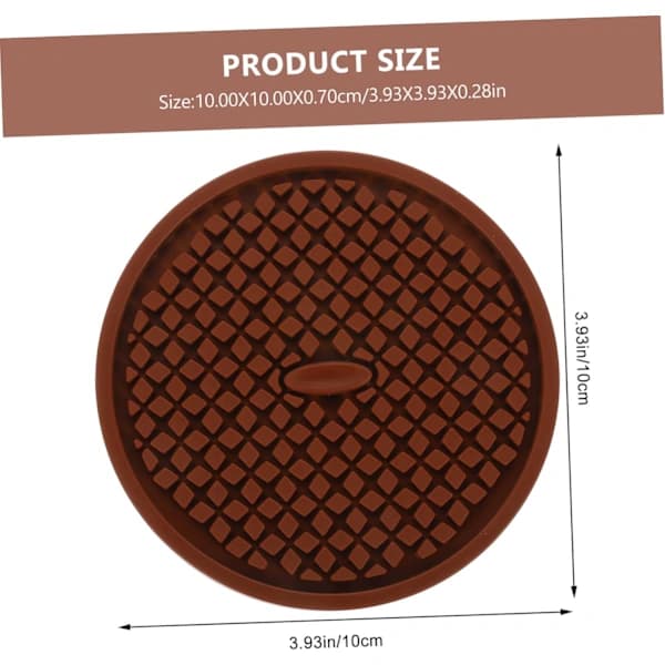 Non-slip Heat-insulating Coasters 6-pack Round Silicone Mats for Office