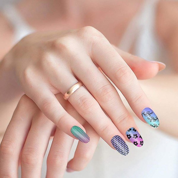 Stämpelplattor för Gel Polish Nail Stamper