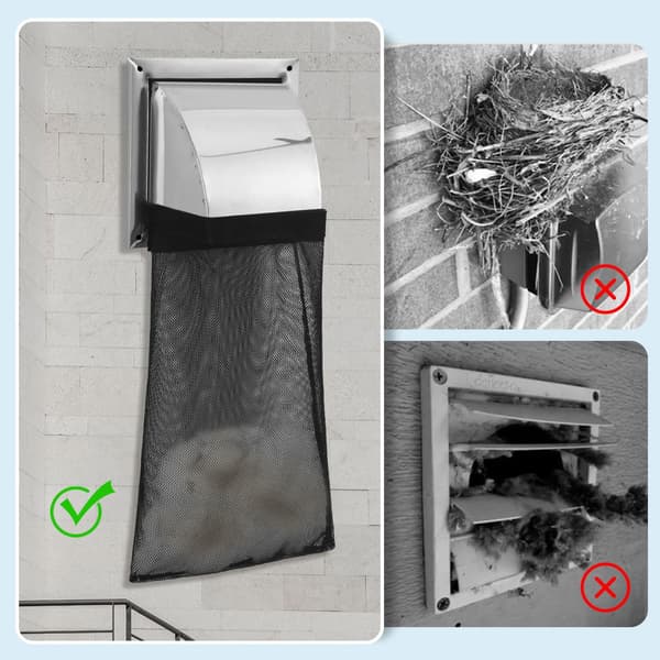 Tørretumbler fnugopsamlerpose til udendørs ventilation 6 stk.