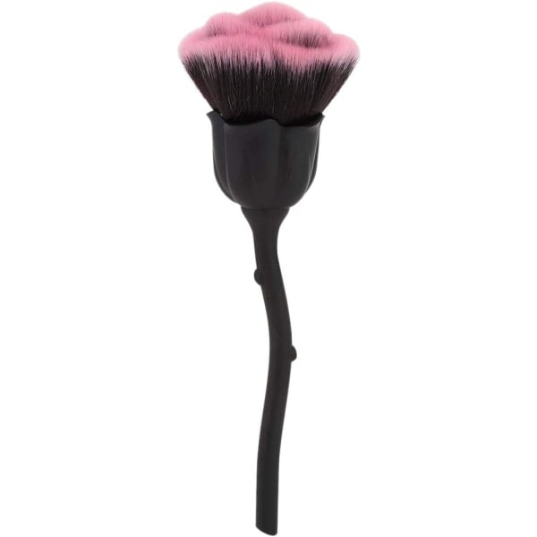 IC Nail Art Dust Brush, Rose Flower Design Nagelborste, Nagelrengöringsborste