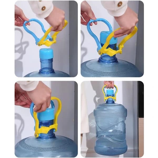 2-pack 5 gallon vattenflaskhållare bärhandtag lyftare ergonomiskt halkfritt grepp clip