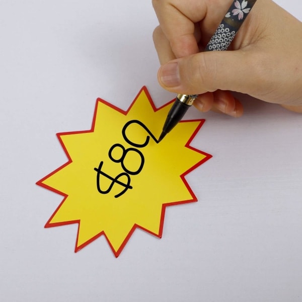 IC 100 st 11 cm*8 cm återförsäljningsskyltar, tomma detaljhandelsetiketter Iögonfallande solpanelsutskrift kartongetikett Displayhållarkort