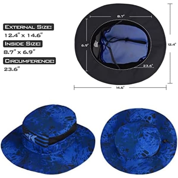 IC Boonie-hat - solhat, fiskehat, strand- og vandringshat, padling, roing, kajakhat