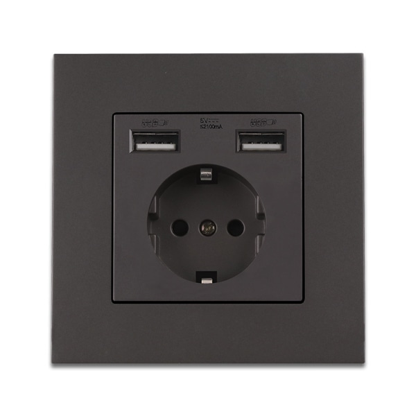 IC Power (86 typ Euro grå (USB)) grå