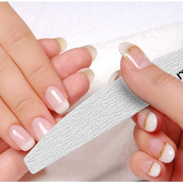 10-pack professionella set Dubbelsidigt 100/100 korn Emery Board manikyrverktyg för nagelvård och styling