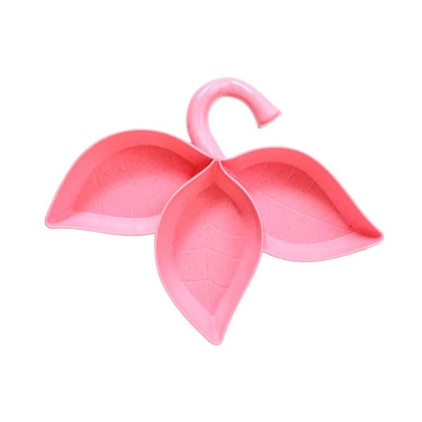 IC Tre blad form vete halm krydda skål sås kopp vinäger Pink