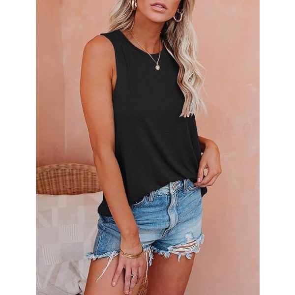 IC Damer Casual Cami Linne Loose Fit Summer Sleeveless Camisole large