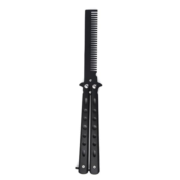 IC Butterfly Comb, metal folding training tool hair comb