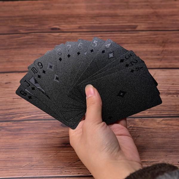IC Vanntett Svart Plast Spillekort Collection Pokerkort C svart