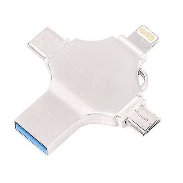 IC USB -minne kompatibel med iPhone, Micro USB &amp; Typ C-enheter（4 i 1）