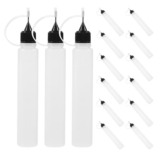 15 st nålspetslimpressflaska - 30 ml precisionsspetsapplikatorflaskor 1x 1x