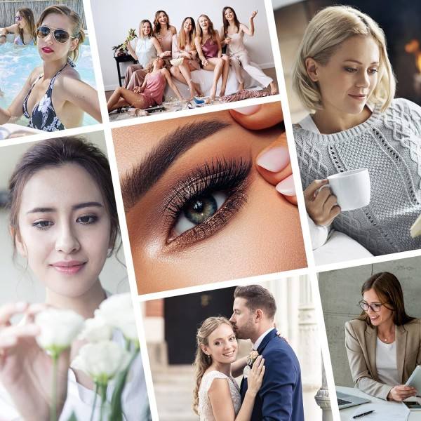 IC 40P Yksittäiset Ripset Set Luonnollinen Look Volyymi Lash Ext