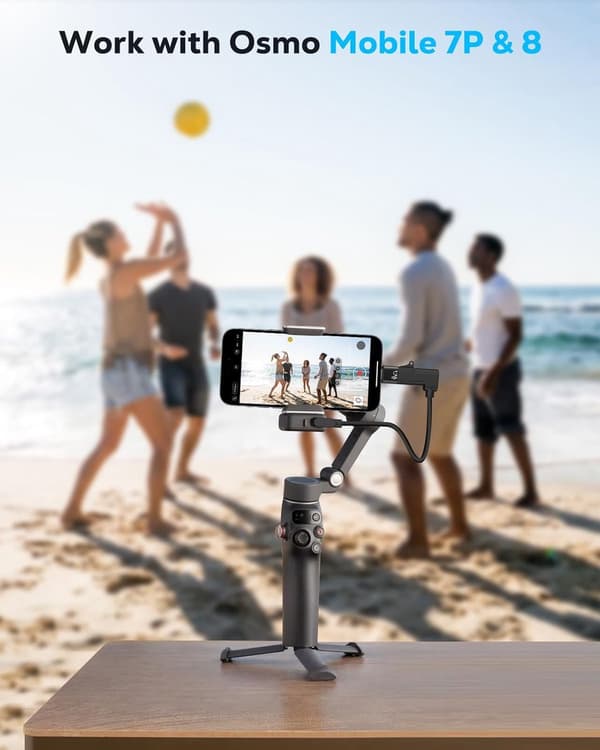 USB-C til Lightning-lydadapter kompatibel med DJI Mic Mini/Mic 2/3-mottaker, hurtiglading for iPhone 14 13 12 11 iPad-vlogging