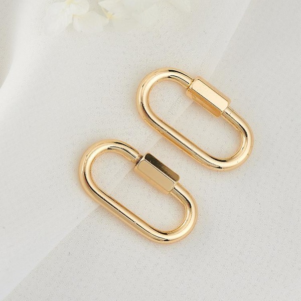 Karbinhake Clips Fjedersnap Hook Clips Spænde Heavy Duty Låsende Karbinhager Kæde Hurtigkoblinger, 4-pak IC