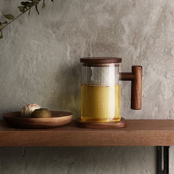 IC Glastekande med infuser & låg, isoleret glastekande med underkop