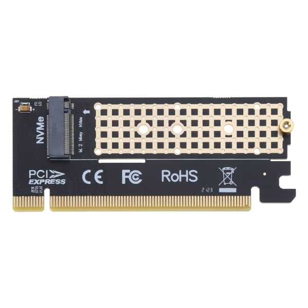 M2-PCIE x16-sovitinkortti Pci-e-m2-omvandlare Riser NVMe SSD-sovitin m2 M-Key PCI-Express 3.0-stöd 2230-2280