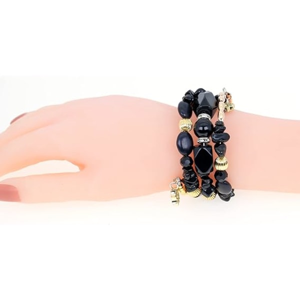 IC Boho Multilayer Irregular Agate Beads Charmarmband för kvinnor Vintage Jade Stone Man Armband Yoga Armband Etniska smycken