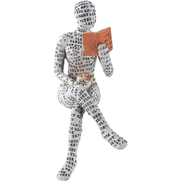 IC Pulp Lesende Dame Staty Thinker Statue Abstrakt Hjeminnredning