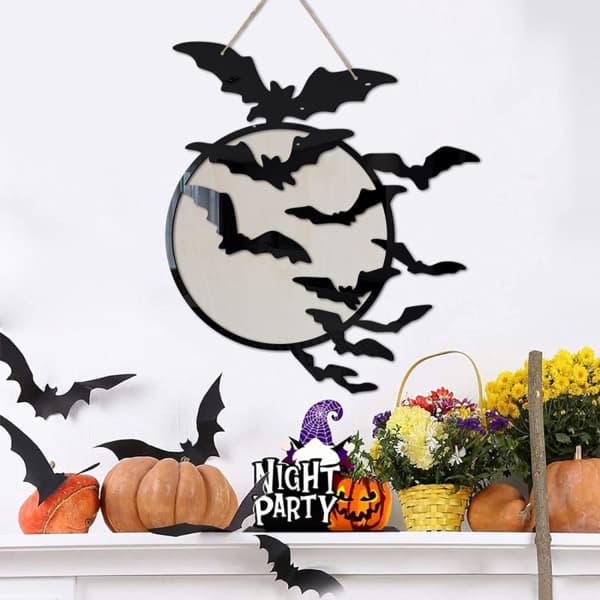 Halloween Häxa Fladdermus Katt Trädekorationer - Vardagsrum Sovrum