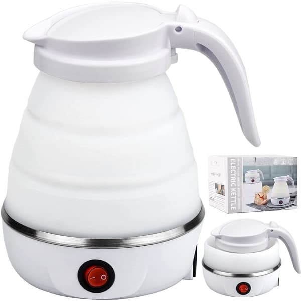 IC Vikbar Vattenkokare 0,6L Resekokare i Silikon Vikbar