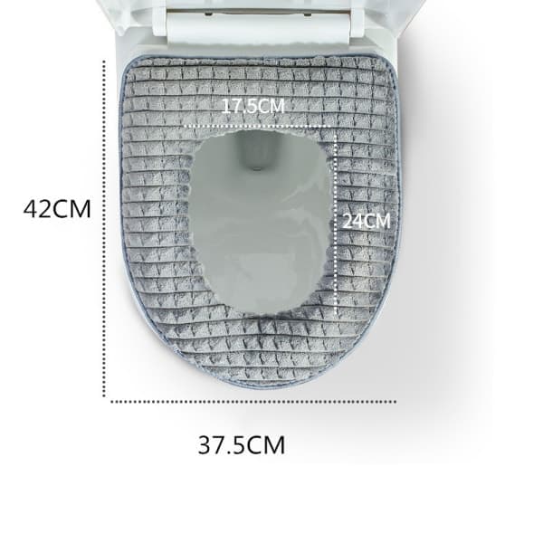 IC Toiletklap, Badeværelse Blød Varmt Vaskbart Cover Pude, Varme Toiletklap Cover