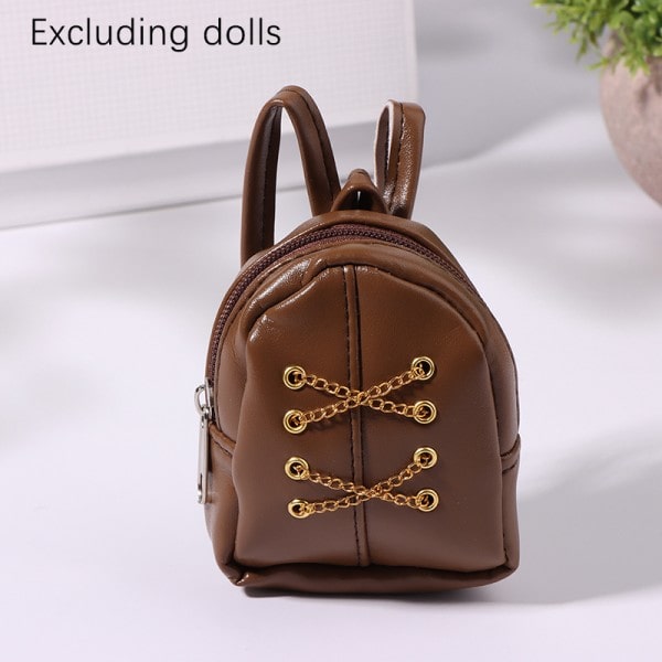 IC 14,5 tums brun ryggsäck för 15-20 cm bomullsfylld Idol Doll D